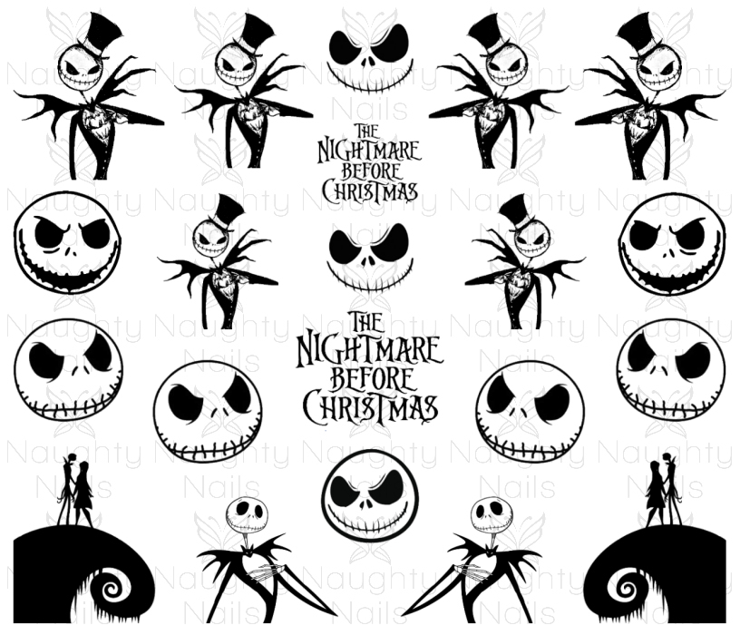 Nightmare Before Christmas Tattoos 75 Temporary Tattoos ~ Jack Skellington,