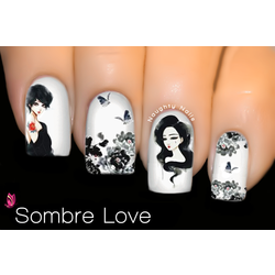 Sombre Love - MASTERPIECE Nail Water Tattoo Decal Sticker C-106