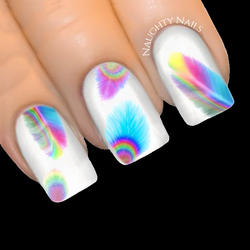 HYPNOTIC Dream Feather Nail Water Transfer Decal Sticker Art Tattoo