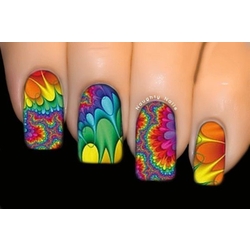 Hypnotic  - FULL COVER SERIES Nail Art Water Tattoo Transfer Decal Sticker