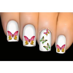 SERENITY Butterfly Nail Water Transfer Decal Sticker Art Tattoo 542