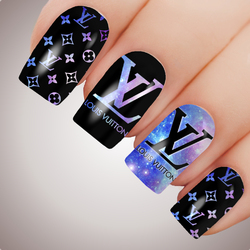 LV SPECTRAL GALAXY Luxe Full Cover Nail Decal Water Sticker Slider Art