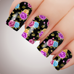 Rose Bouquet - ULTIMATE COLLECTION - Full Nail Decal Water Transfer Tattoo