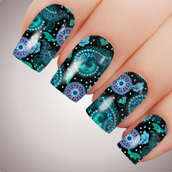 Midnight Paisley - ULTIMATE COLLECTION - Full Nail Decal Water Transfer Tattoo