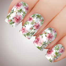 Sweet Hibiscus - ULTIMATE COLLECTION - Full Nail Decal Water Transfer Tattoo
