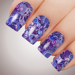 Enchanted Purple - ULTIMATE COLLECTION - Full Nail Decal Water Transfer Tattoo