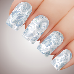 Subtle Paisley - ULTIMATE COLLECTION - Full Nail Art Decal Water Transfer Tattoo