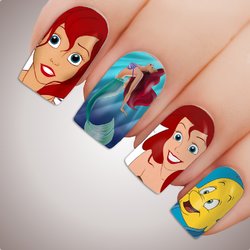 Ariel Little Mermaid Disney Full Cover Nail Decal Art Water Slider Sticker