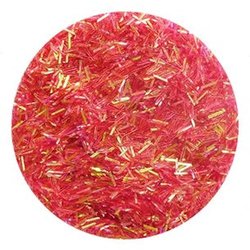 Crimson Red FLITTER Nail Art Glitter Strips for Acrylic or UV Gel Nails 