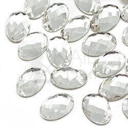 NAILpixie 6x4mm Crystal OVAL Jewel K9 Glass Jewellery Rhinestone Nail Jewelry