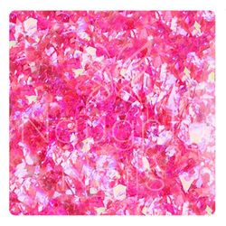 Iridescent Pink Fantasy ICE MYLAR Nail Art Cracked Glitter for Acrylic Gel