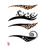 4 Pair Temporary Eyeliner Tattoo Eye Tattoo Sticker Makeup ♥ Animalistic Set ♥ 