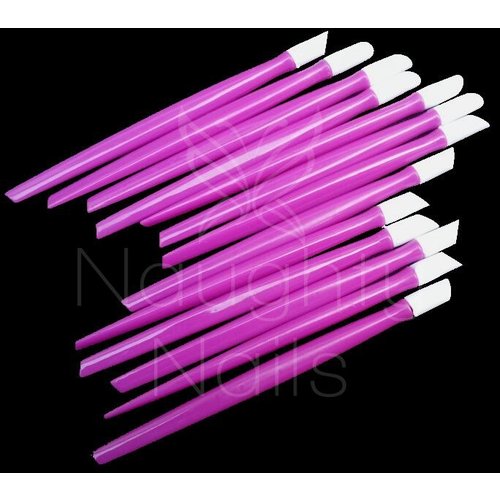 5 x Rubber Tip Cuticle Pusher - PURPLE - Perfect for Jamberry Nail Wraps