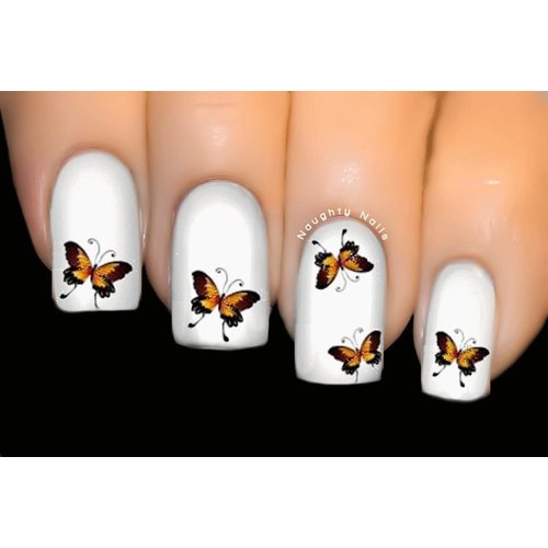 Earthly Love - BUTTERFLY Nail Art Water Tattoo Transfer Decal Sticker #404
