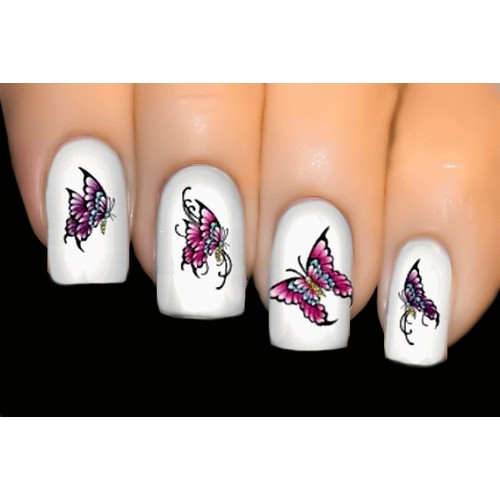 Charisma One - BUTTERFLY Nail Art Water Tattoo Transfer Decal Sticker #997