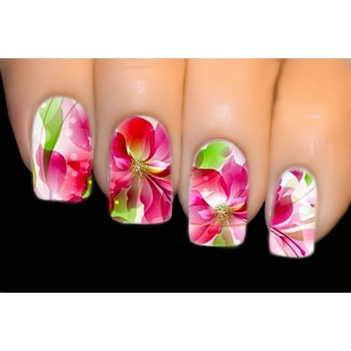 Ethereal Lilium - FULL COVER Nail Art Water Tattoo Transfer Decal Sticker #1591