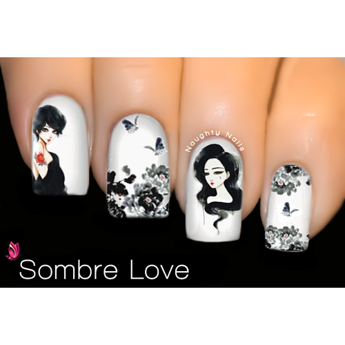Sombre Love - MASTERPIECE Nail Water Tattoo Decal Sticker C-106