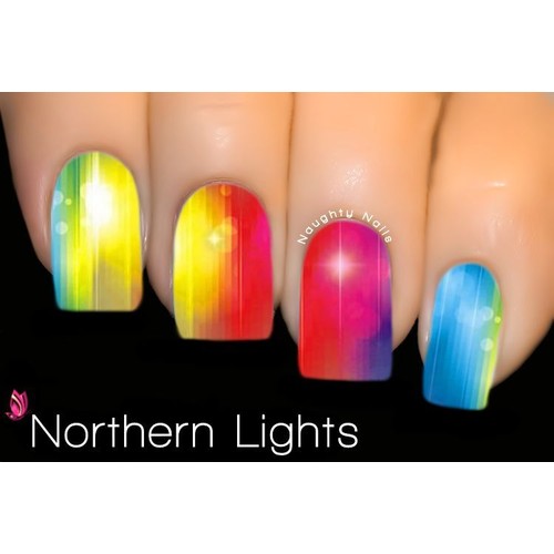 Northern Lights - MASTERPIECE Nail Water Tattoo Decal Sticker C-131