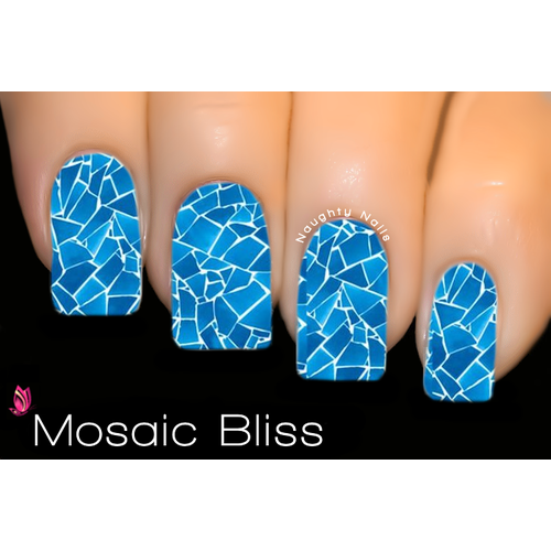 Mosaic Bliss - MASTERPIECE Nail Water Tattoo Decal Sticker C-133