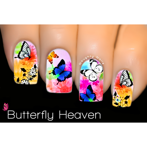 Butterfly Heaven - MASTERPIECE Nail Water Tattoo Decal Sticker XF1379