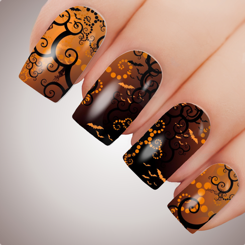 TWISTED NIGHTMARE - Halloween Horror Full Nail Art Decal Water Transfer Tattoo