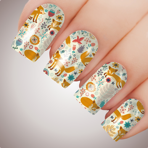 Happy Fox  - ULTIMATE COLLECTION - Full Nail Decal Water Transfer Tattoo