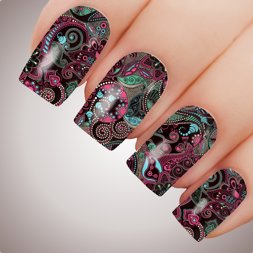 Tribal Fusion - ULTIMATE COLLECTION - Full Nail Decal Water Transfer Tattoo