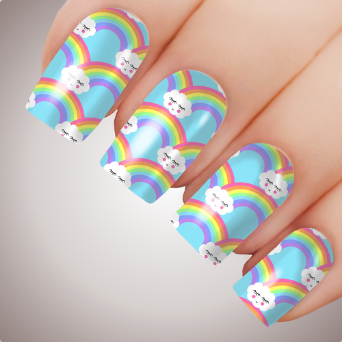 Sweet Rainbows - ULTIMATE COLLECTION - Full Nail Decal Water Transfer Tattoo