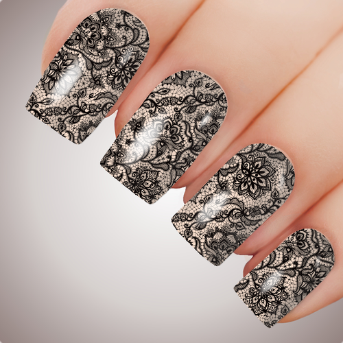 Vintage Lace - ULTIMATE COLLECTION - Full Nail Decal Water Transfer Tattoo