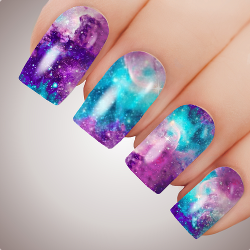 Opalescent Galaxy - ULTIMATE COLLECTION - Full Nail Decal Water Transfer Tattoo