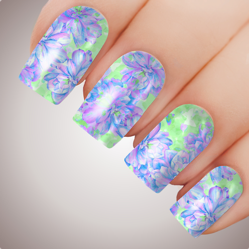 Valley Flower Oasis - ULTIMATE COLLECTION - Full Nail Art Decal Water Transfer Tattoo
