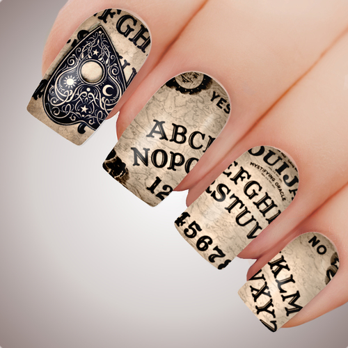 SUMMON OUIJA BOARD Full Cover Nail Decal Art Water Slider Sticker Occult