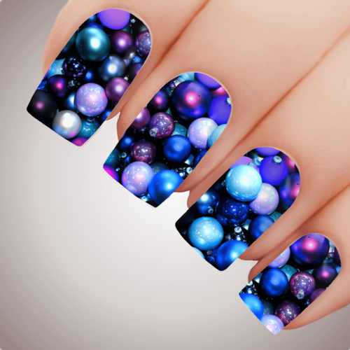 MIDNIGHT BAUBLES Christmas Nail Decal Water Transfer Xmas Sticker Tattoo