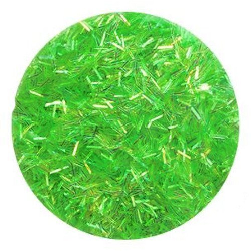 Jade Green FLITTER Nail Art Glitter Strips for Acrylic or UV Gel Nails 