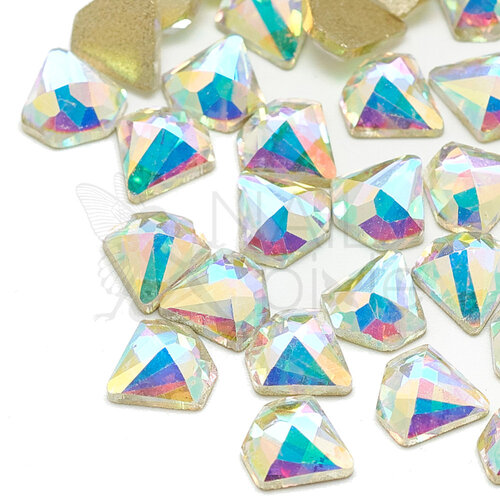 NAILpixie 7x7mm Crystal Aura DIAMOND Jewel AB K9 Glass Jewellery Rhinestone Nail Jewelry