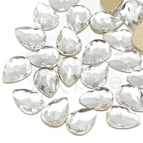 NAILpixie 6x4mm Crystal RAINDROP Jewel K9 Glass Jewellery Rhinestone Nail Jewelry